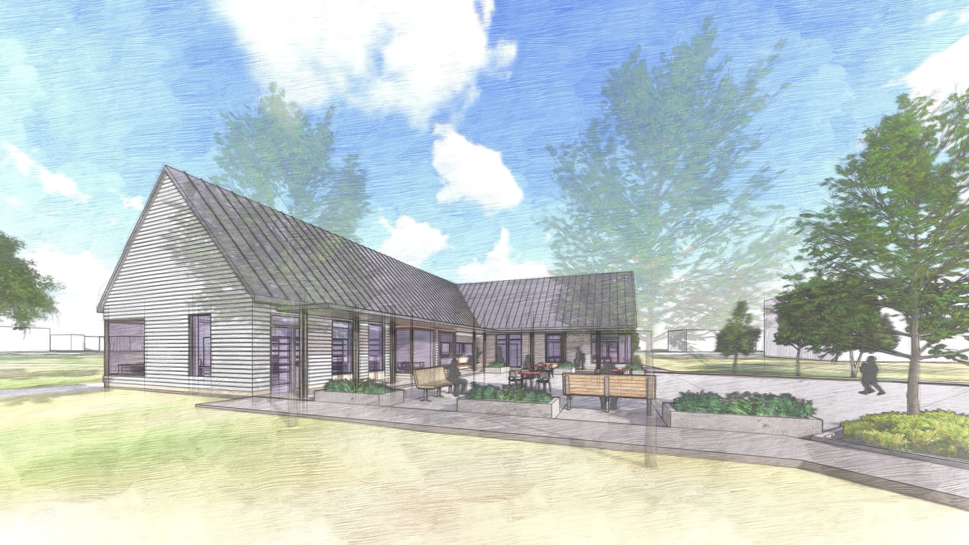 image Highgate Library exterior drawing_1