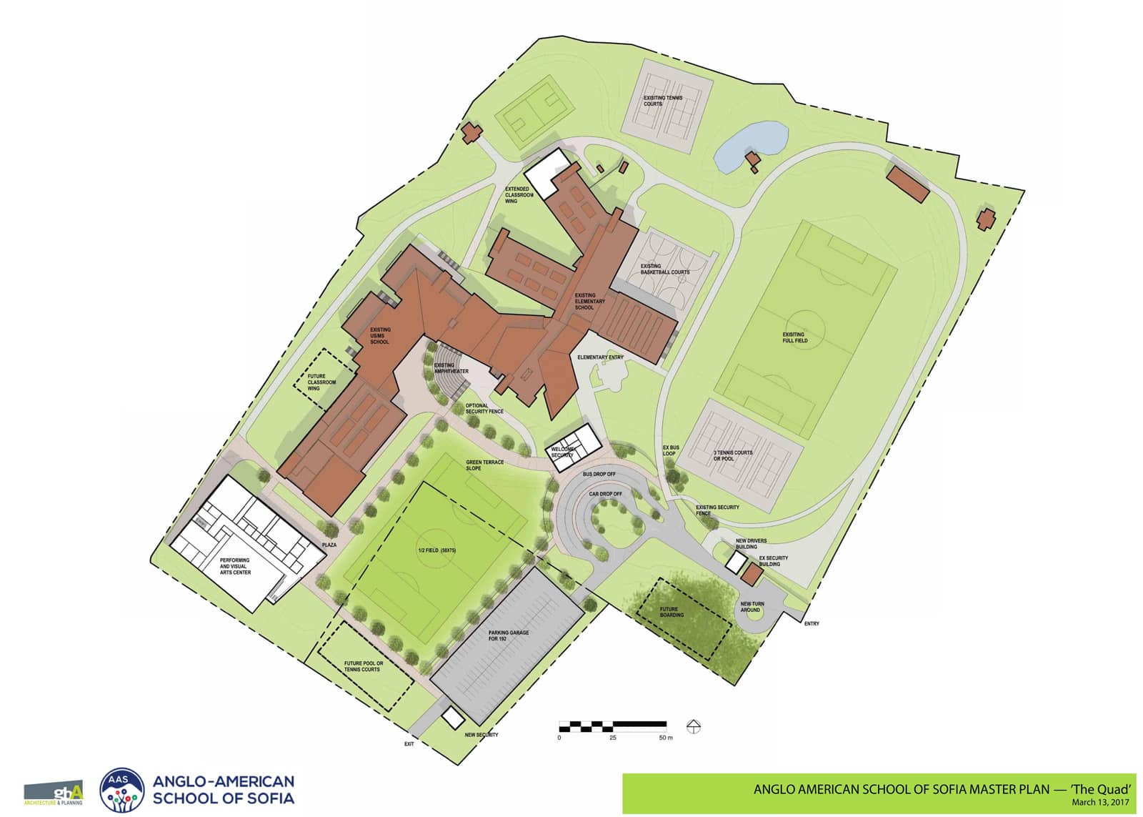 Anglo American School of Sofia Master Plan - Vermont Architects