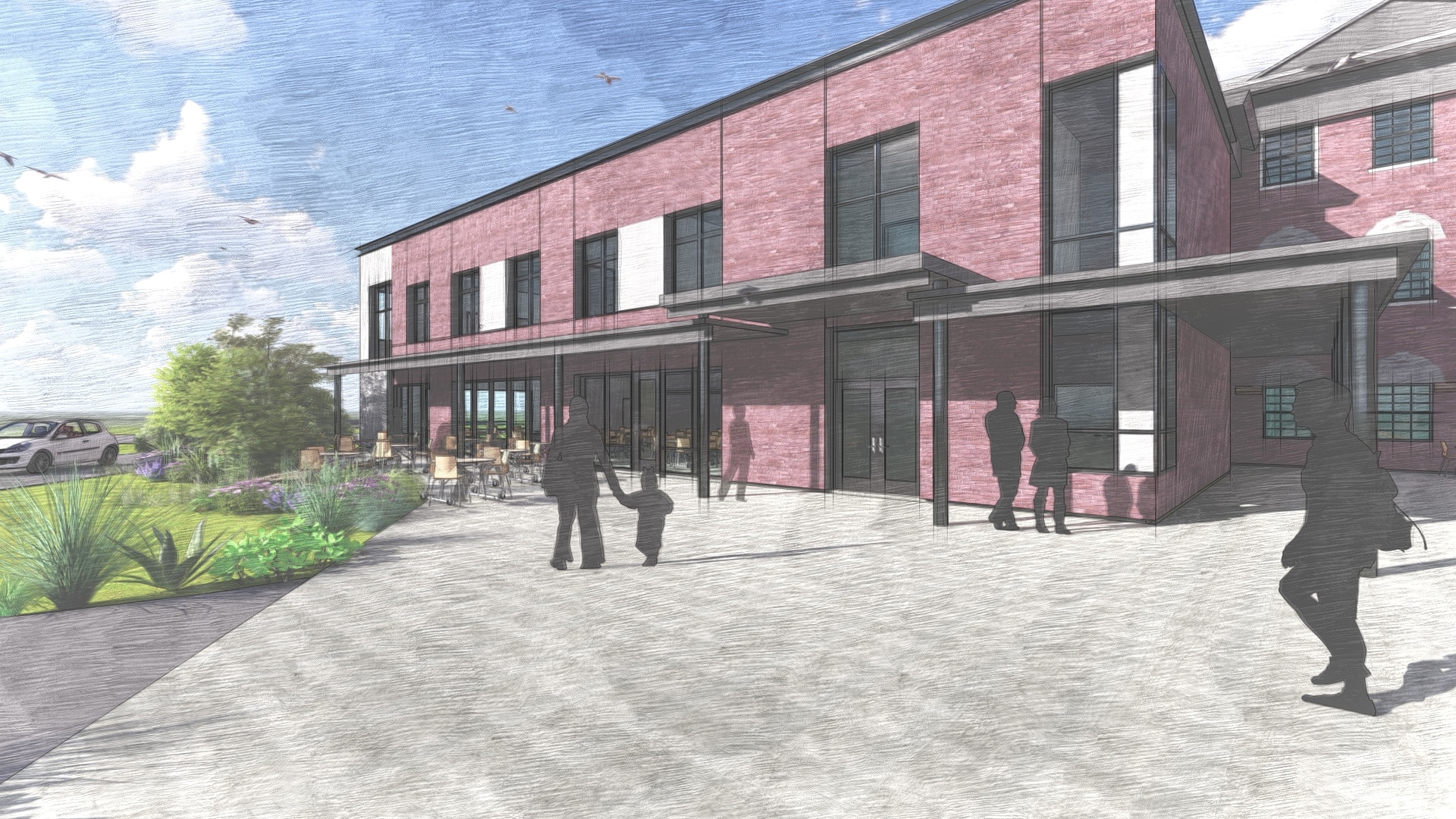 Lyndon Town School rendering