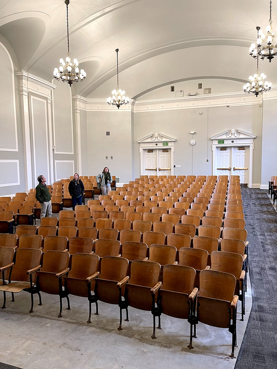 Union Elementary School Auditorium Ceiling view