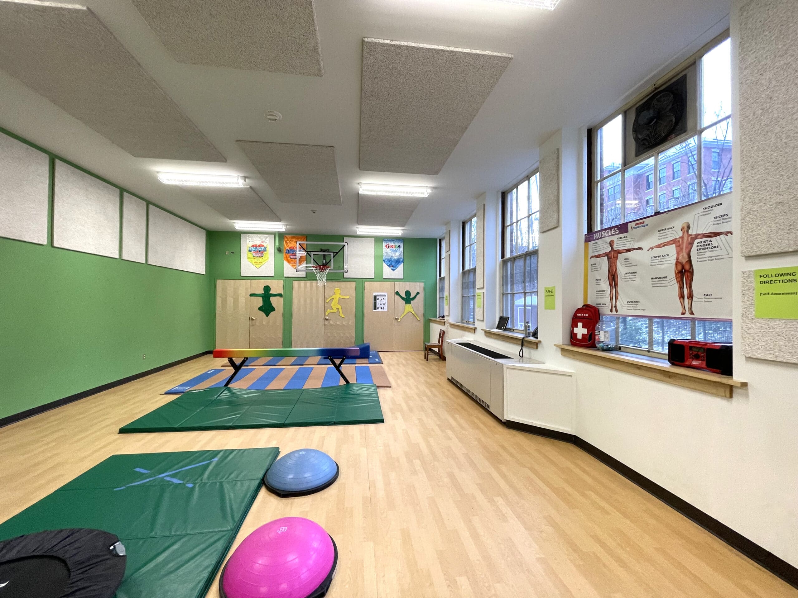Union Elementary School Little Gym with Mats