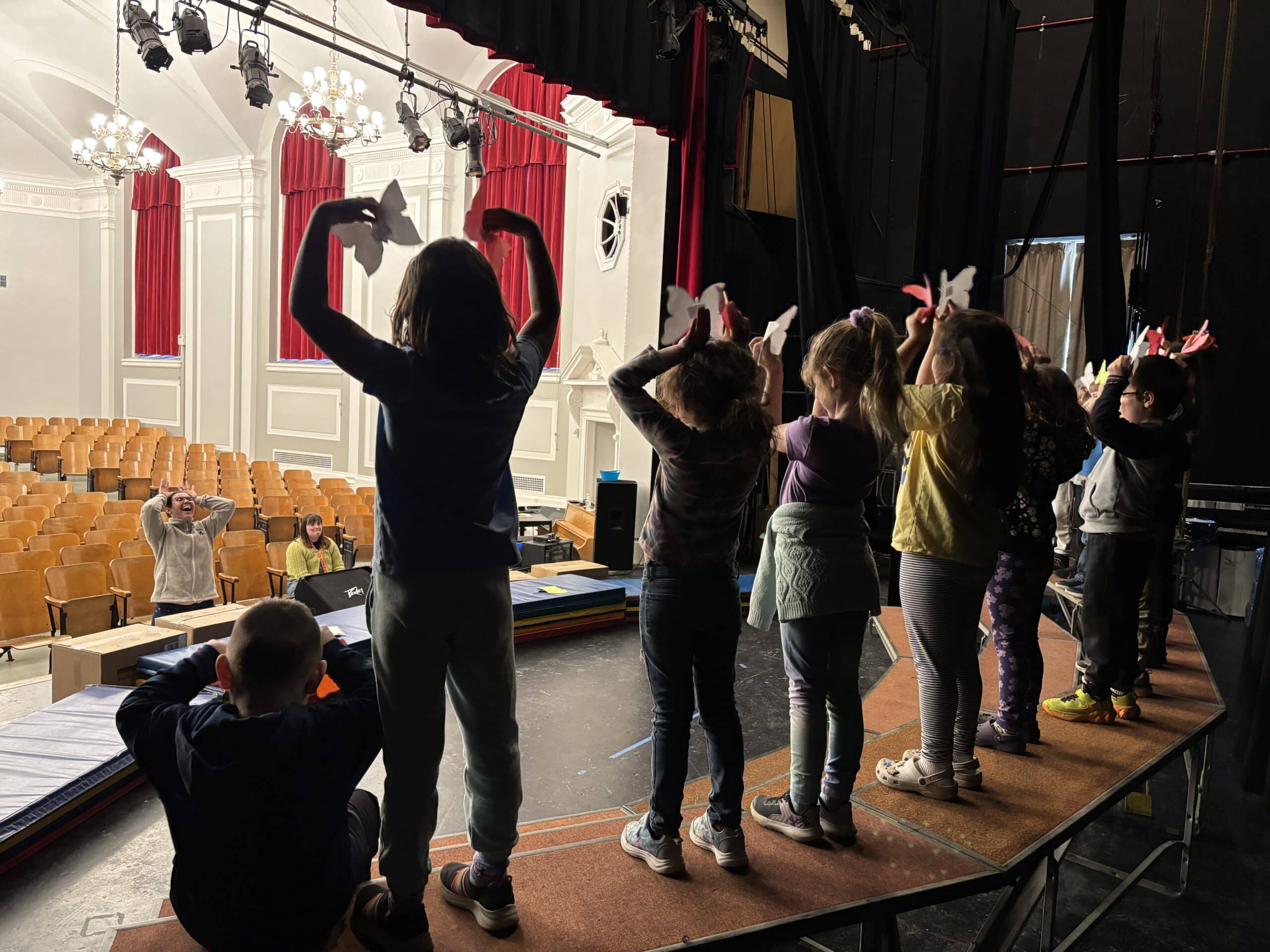 Union Elementary School Rehearsal in Auditorium